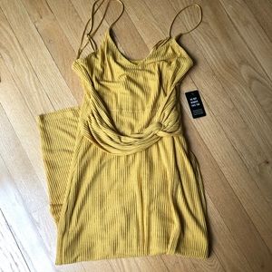 Yellow bodycon dress